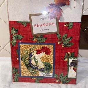New vintage Bardwil Tablecloth seasons oblong 60 x 84
